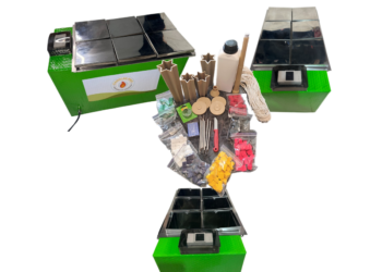 Carved Candles Electronic Machine With 6 Big Buckets