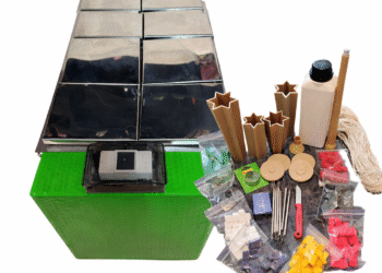 Carved Candles Wax Melter Electronic Machine with 8 Buckets – Smartphone Control, Materials & 6-Hour Tutorial