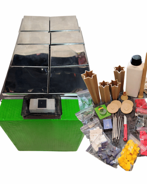 Carved Candles Wax Melter Electronic Machine with 8 Buckets – Smartphone Control, Materials & 6-Hour Tutorial