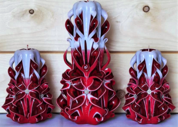 Carved Candles Home Decor New 2023