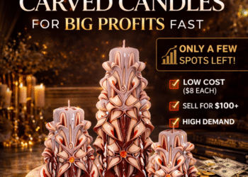 Handmade Carved Candle Set, Unique Gift Idea, Decorative Home Decor Candles, Luxury Hand Carved Design