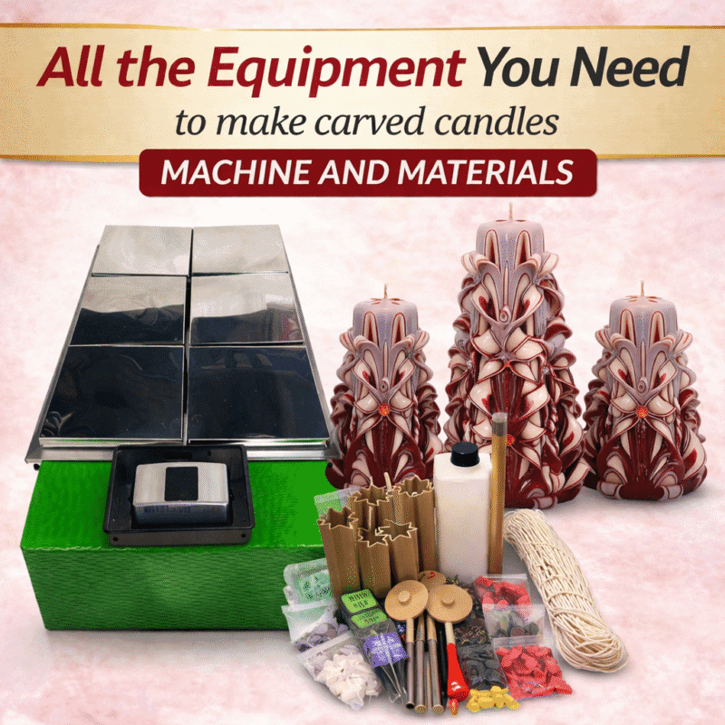 carved candle making kit machine and materials complete candle business equipment set