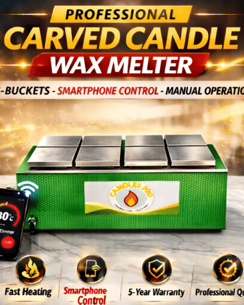 carved candle wax melter machine 8 buckets smartphone control professional candle making equipment for candle business