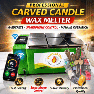 carved candle wax melter machine 6 buckets smartphone control professional candle making equipment high profit candle business