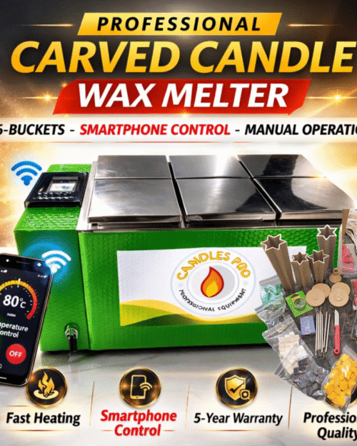 carved candle wax melter machine 6 buckets smartphone control professional candle making equipment high profit candle business