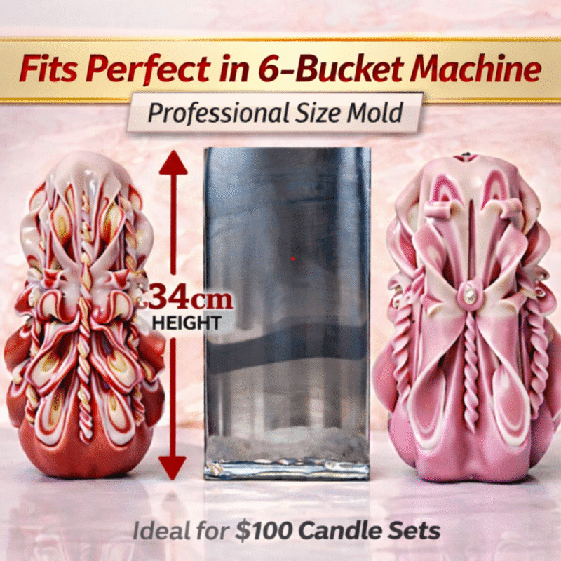 carved candle size 34cm height mold between finished candles professional candle making size example