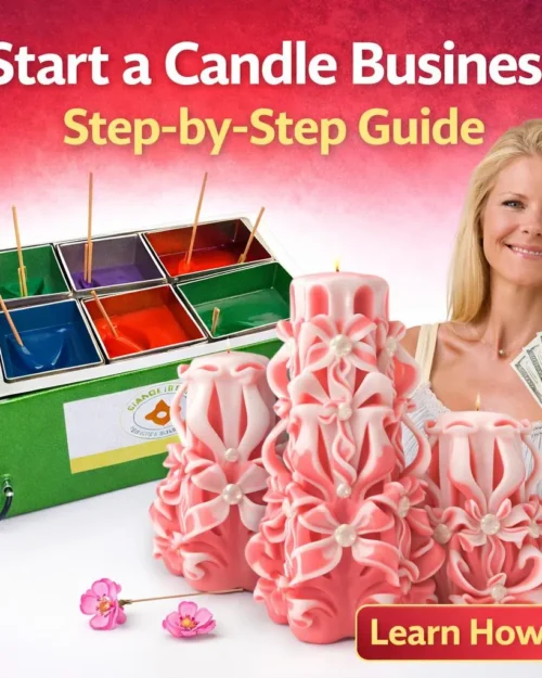 carved candle tutorial step by step candle business from home training