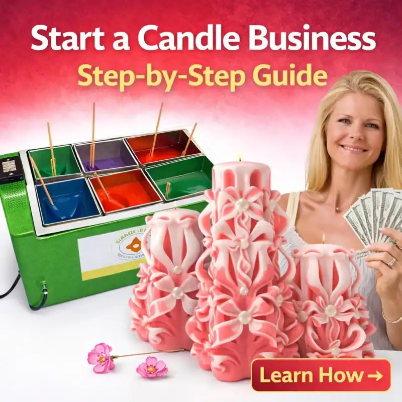 carved candle tutorial step by step candle business from home training