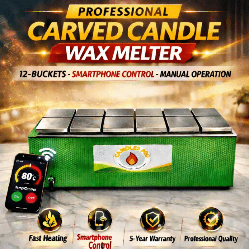 carved candle wax melter machine 12 buckets smartphone control professional equipment