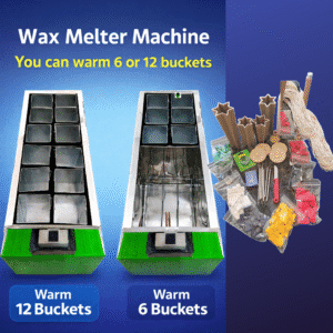Carved Candle Wax Melter Machine 12 Buckets – Start a Profitable Candle Business + Free Tutorial