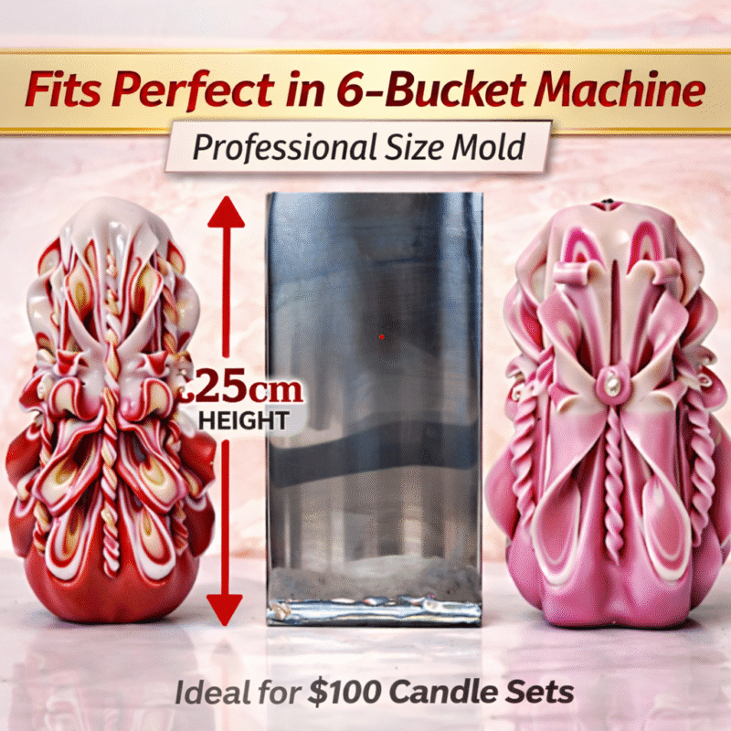 candle making machine bucket height 25 cm measurement for carved candle wax melter 6 bucket model