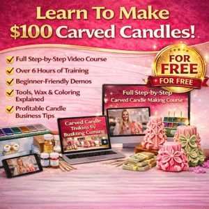 carved candle tutorial learn how to make and sell handmade candles step by step candle business guide