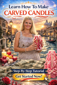Learn how to make carved candles step by step tutorial candle making business guide