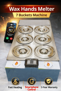 Wax Hands Machine 7 Buckets – Festival Money Maker Equipment + Smartphone Control System