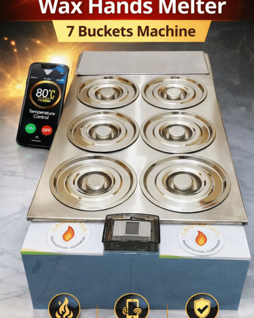 Professional Wax Hands Melter Machine 7 Buckets with Smartphone Temperature Control by Candles Pro