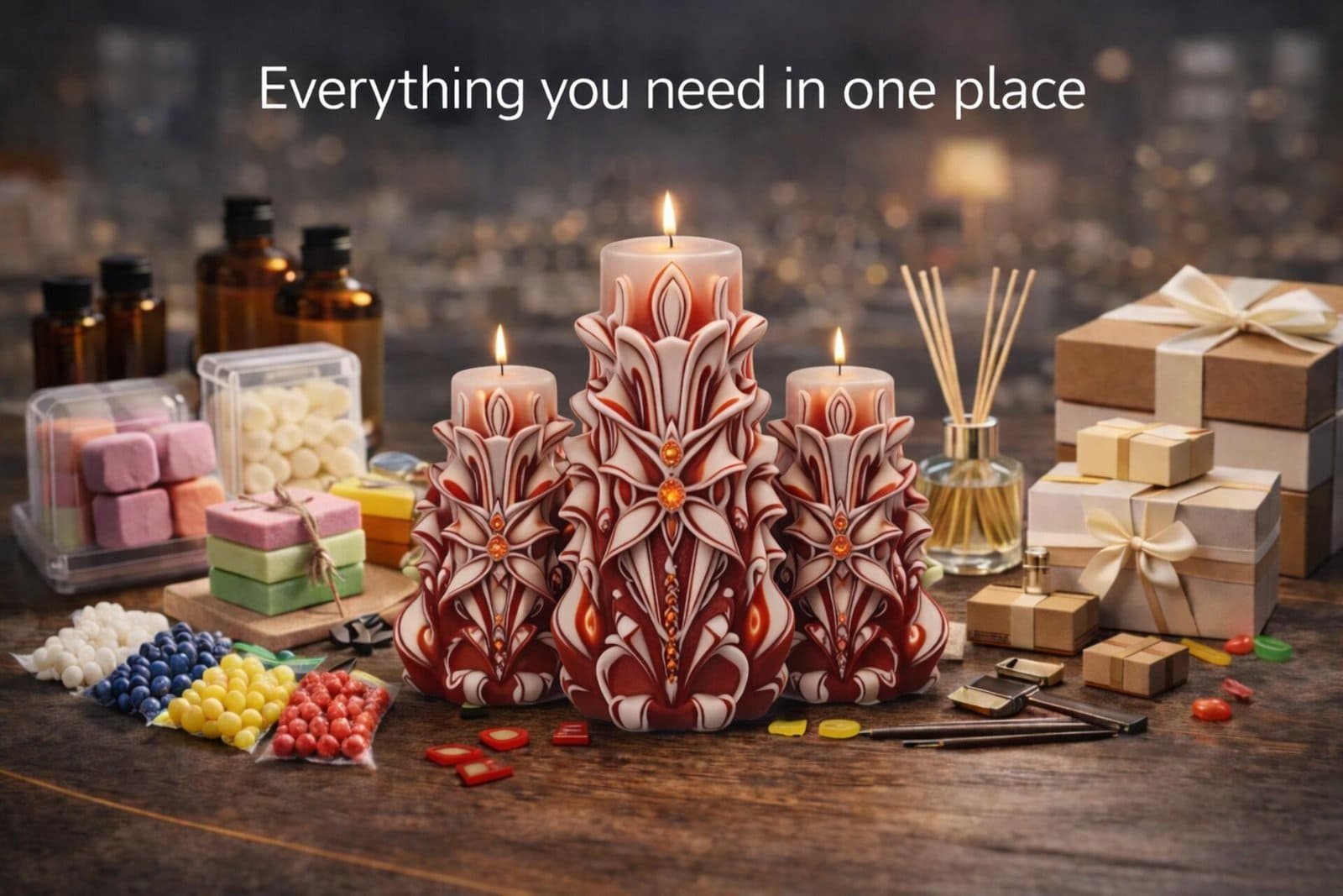 carved candles materials tools kit for candle business handmade candles supplies