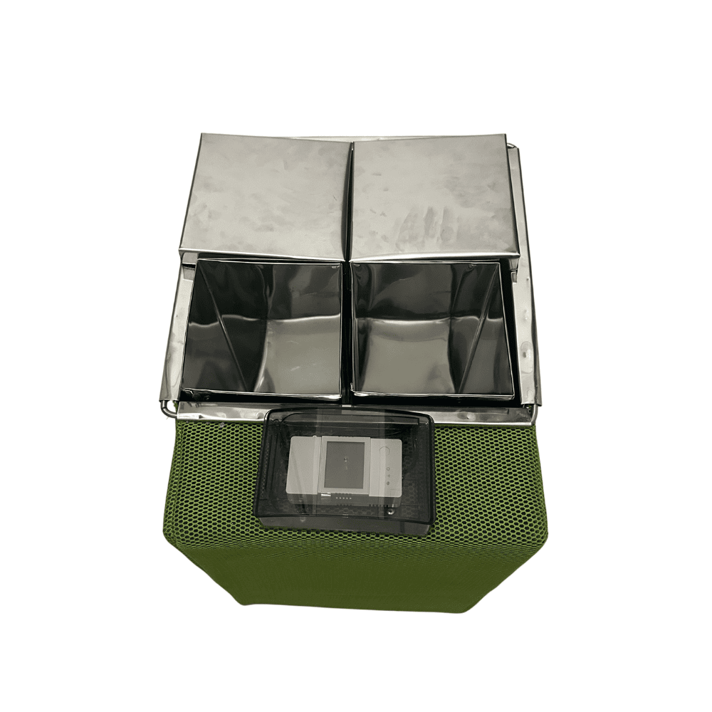 Compact 4 Bucket Carved Candle Wax Melter Machine
